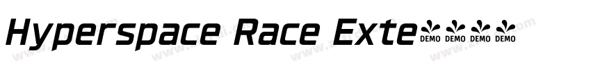 Hyperspace Race Exte字体转换 Hyperspace Race Exte字体转换